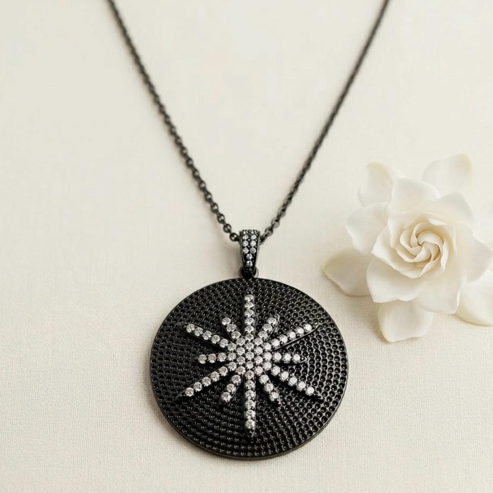 Cubic Zirconia Star Necklace Chain